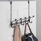 mDesign Over Door/Wall Mount Hanging Storage Organizer Rack, 10 Hooks